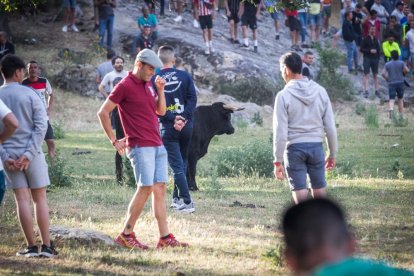 Celebración matutina del Lavalenguas de San Juan 2022 en Soria. GONZALO MONTESEGURO