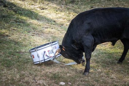 Celebración matutina del Lavalenguas de San Juan 2022 en Soria. GONZALO MONTESEGURO