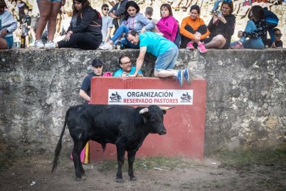 Celebración matutina del Lavalenguas de San Juan 2022 en Soria. GONZALO MONTESEGURO