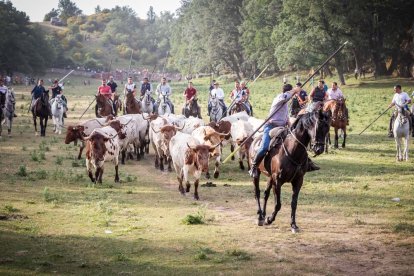 Celebración matutina del Lavalenguas de San Juan 2022 en Soria. GONZALO MONTESEGURO