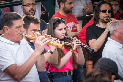 Celebración matutina del Lavalenguas de San Juan 2022 en Soria. GONZALO MONTESEGURO