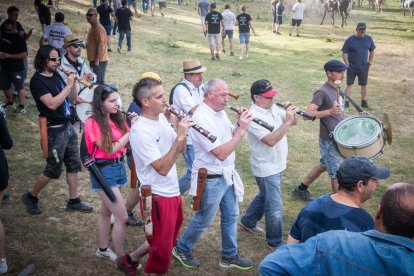 Celebración matutina del Lavalenguas de San Juan 2022 en Soria. GONZALO MONTESEGURO