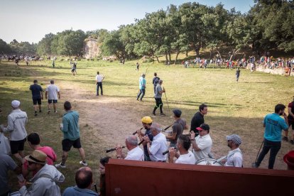 Celebración matutina del Lavalenguas de San Juan 2022 en Soria. GONZALO MONTESEGURO