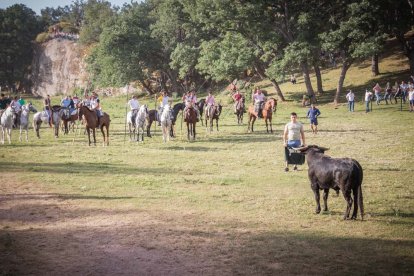 Celebración matutina del Lavalenguas de San Juan 2022 en Soria. GONZALO MONTESEGURO