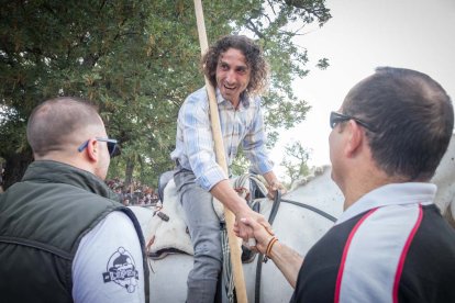 Celebración matutina del Lavalenguas de San Juan 2022 en Soria. GONZALO MONTESEGURO