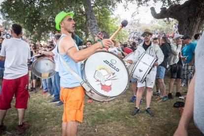 Celebración matutina del Lavalenguas de San Juan 2022 en Soria. GONZALO MONTESEGURO