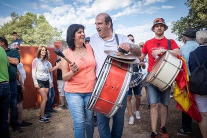Celebración matutina del Lavalenguas de San Juan 2022 en Soria. GONZALO MONTESEGURO