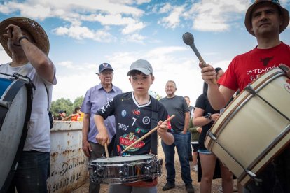Celebración matutina del Lavalenguas de San Juan 2022 en Soria. GONZALO MONTESEGURO