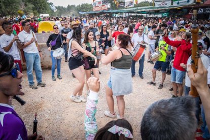 Celebración matutina del Lavalenguas de San Juan 2022 en Soria. GONZALO MONTESEGURO