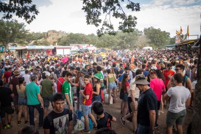 Celebración matutina del Lavalenguas de San Juan 2022 en Soria. GONZALO MONTESEGURO