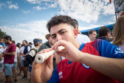 Celebración matutina del Lavalenguas de San Juan 2022 en Soria. GONZALO MONTESEGURO