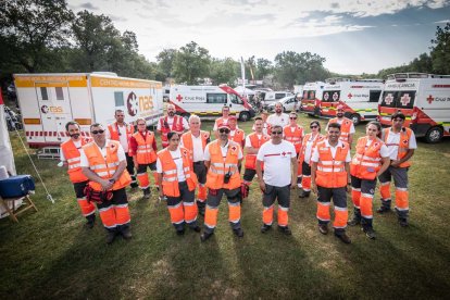 Celebración matutina del Lavalenguas de San Juan 2022 en Soria. GONZALO MONTESEGURO