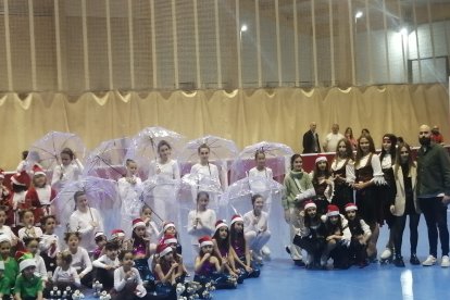 Exhibición de navidad del CD Patín Soria.