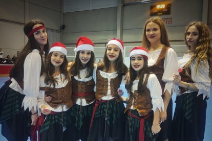 Exhibición de navidad del CD Patín Soria.