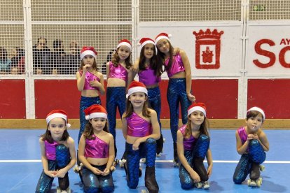 Exhibición de navidad del CD Patín Soria.