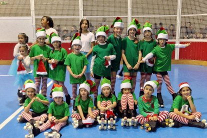 Exhibición de navidad del CD Patín Soria.