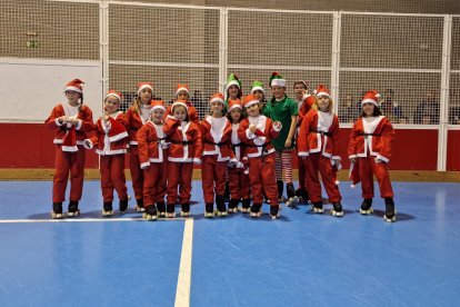 Exhibición de navidad del CD Patín Soria.