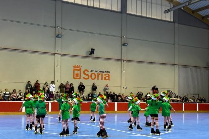 Exhibición de navidad del CD Patín Soria.