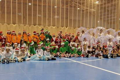 Exhibición de navidad del CD Patín Soria.