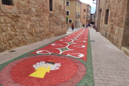 Alfombras florales en San Esteban.-ANA HERNANDO