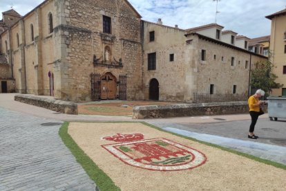 Alfombras florales en San Esteban.-ANA HERNANDO