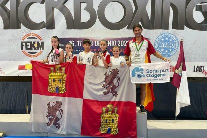 Éxito del Kickboxing Soria en el Nacional con dos medallas de plata.