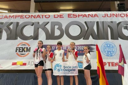 Éxito del Kickboxing Soria en el Nacional con dos medallas de plata.