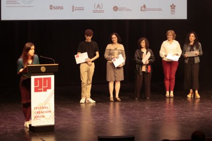 Ceremonia de entrega de premios del Certamen de Creación Joven