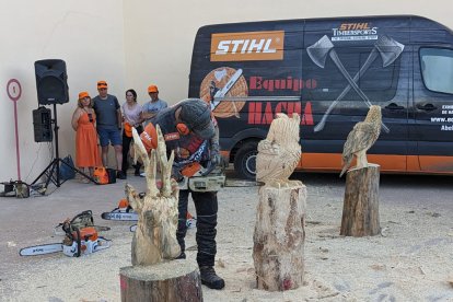 Tallaje en madera en Montejo de Tiermes