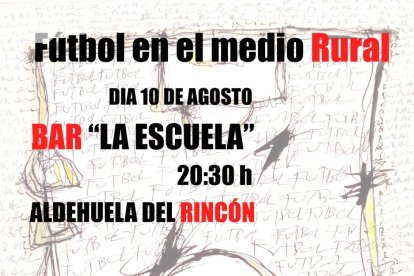 Cartel anunciador de la charla.