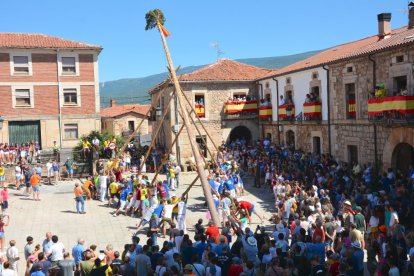 Pingada del Mayo en Vinuesa para iniciar las fiestas de 2023.