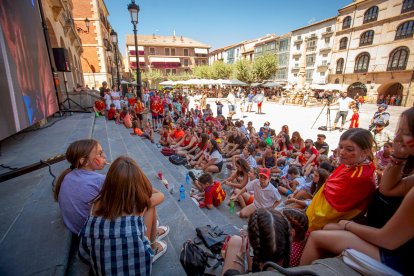 La final fue seguida en la pantalla gigante de la Plaza Mayor