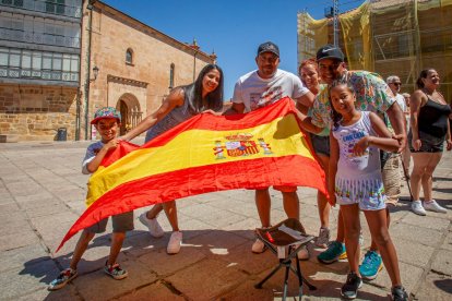 La final fue seguida en la pantalla gigante de la Plaza Mayor