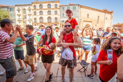 La final fue seguida en la pantalla gigante de la Plaza Mayor