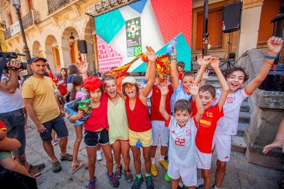 La final fue seguida en la pantalla gigante de la Plaza Mayor