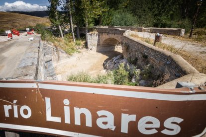 Imagenes del río Linares en el municipio sampedrano.