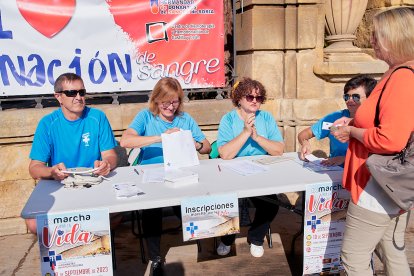 La Hermandad de Donantes de Sangre de Soria celebró su Marcha por la Vida.