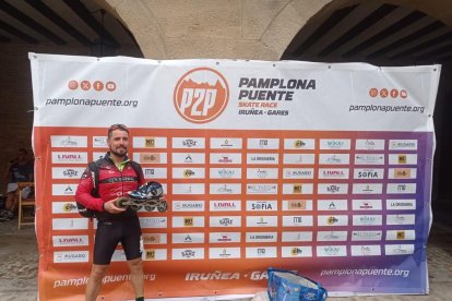 Jorge Parra al finalizar la prueba.