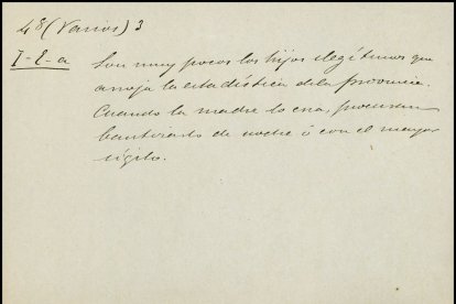 Documento sobre los 'hijos ilegítimos'.