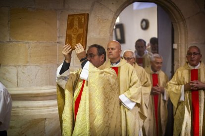 El principal acto religioso de las fiestas de San Saturio