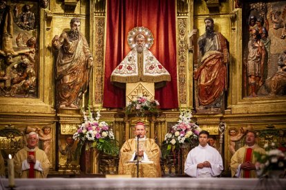 El principal acto religioso de las fiestas de San Saturio