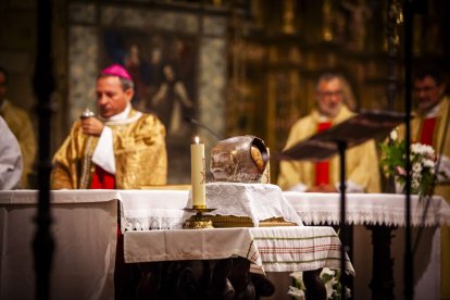 El principal acto religioso de las fiestas de San Saturio
