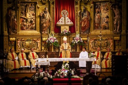 El principal acto religioso de las fiestas de San Saturio