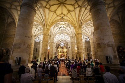 El principal acto religioso de las fiestas de San Saturio