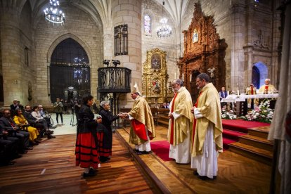 El principal acto religioso de las fiestas de San Saturio