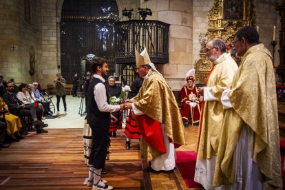 El principal acto religioso de las fiestas de San Saturio