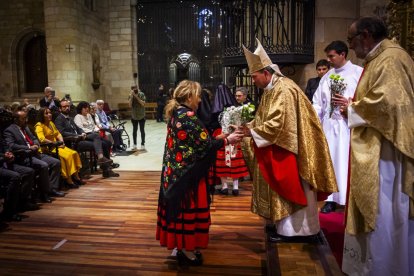 El principal acto religioso de las fiestas de San Saturio