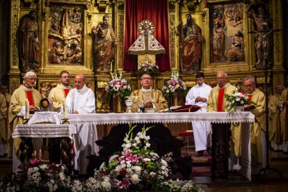 El principal acto religioso de las fiestas de San Saturio