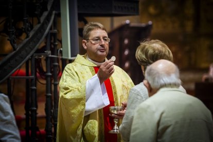 El principal acto religioso de las fiestas de San Saturio