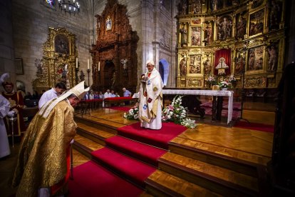 El principal acto religioso de las fiestas de San Saturio